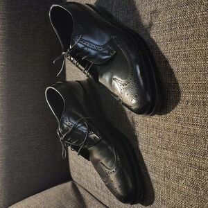 Florsheim Black Kenmoor Wingtip Oxford Shoes Size 10
